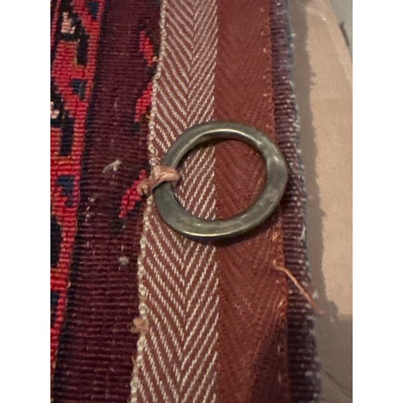 Antique Persian Hand Knotted Red Tribal Wool Rug Or Turkomen Tribal Chuval (Bag - Picture 7 of 16